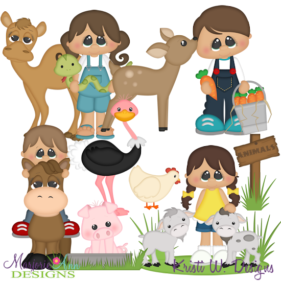 Petting Zoo SVG Cutting Files + Clipart - Click Image to Close